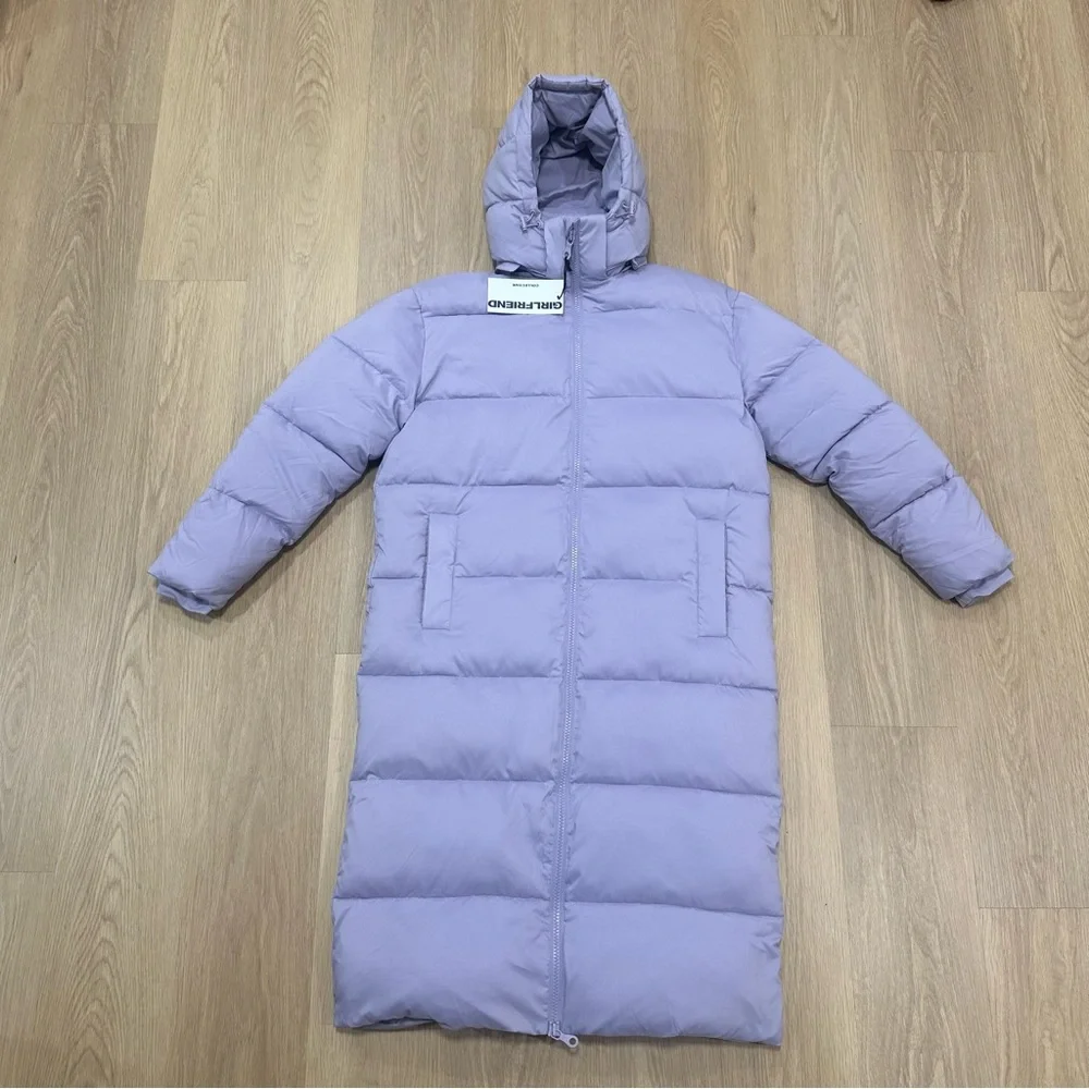 NWT Girlfriend Collective “Puffer Long Jacket” - Picture 4 of 16